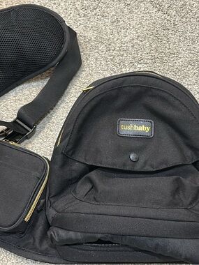 Tushbaby carrier with snug attachment